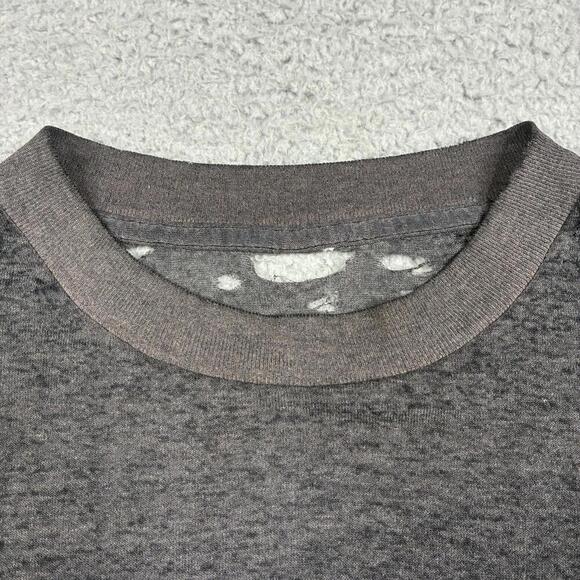 Vintage 80s Anthrax T-Shirt Men’s Large Black State Of Euphoria Tour Distressed - Picture 5 of 8